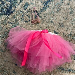 NEW Newborn tutu and Crown headband set for newborn Photography